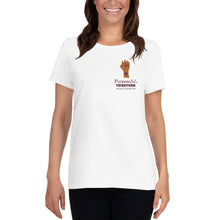 Load image into Gallery viewer, Purposeful Together BLM Women&#39;s Short Sleeve T-Shirt
